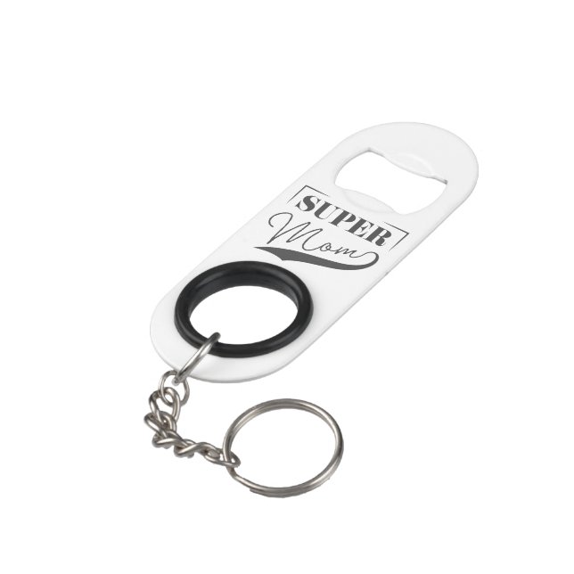 Porte-clé Décapsuleur Super Maman (angle arrière)