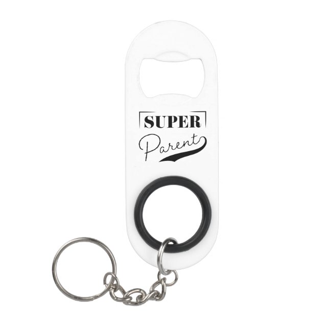 Porte-clé Décapsuleur Super parent (Devant)