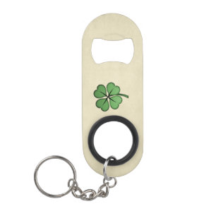 Porte-clé Décapsuleur Trèfle irlandais chic Lucky