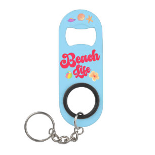 Porte-clé Décapsuleur Vie de plage amusante