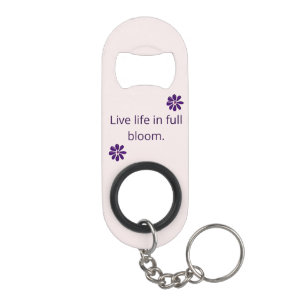 Porte-clé Décapsuleur Vie en pleine floraison - Fleur pourpre