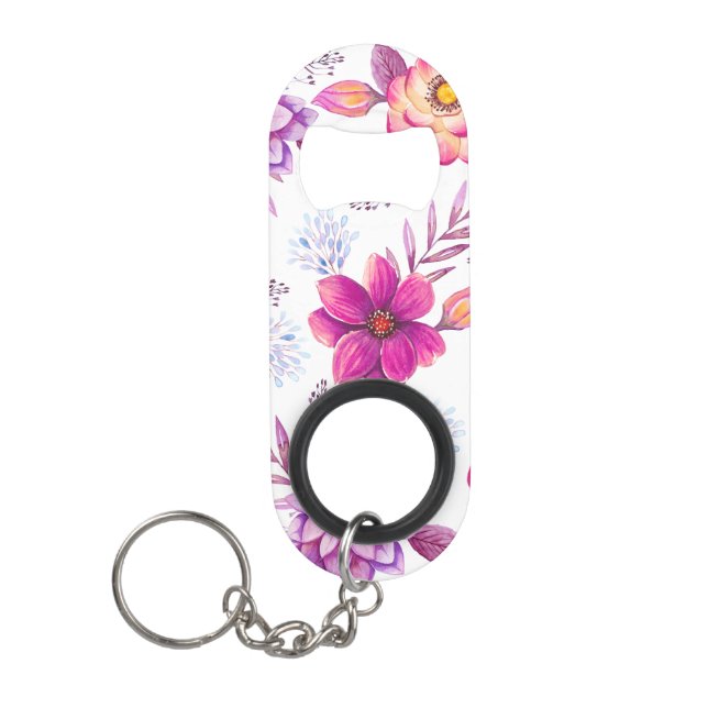 Porte-clé Décapsuleur Violet rose (Devant)