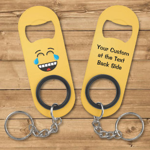 Porte-clé Décapsuleur Visage Avec Des Larmes De Joie