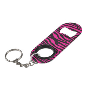 Porte-clé Décapsuleur Zèbre rose