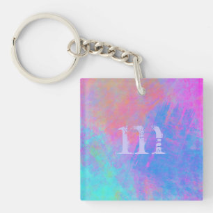 Porte - clé d'éclaboussures multicolores