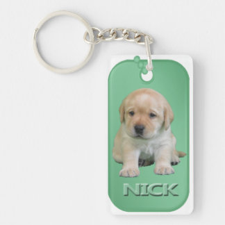 Porte - clé d'étiquette de chien de Nick