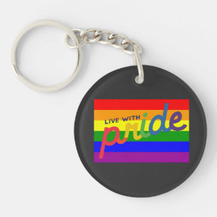 porte - clé du drapeau arc-en-ciel