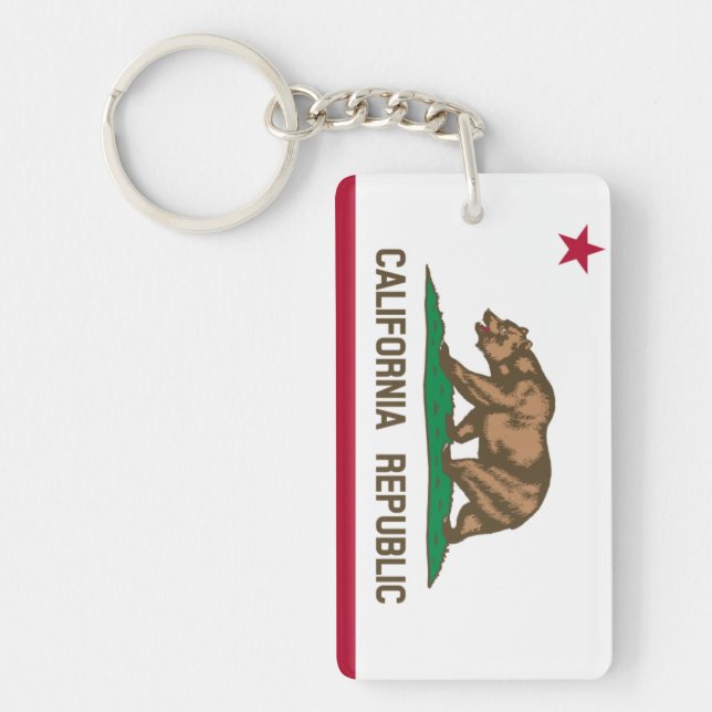 Porte - clé du drapeau de l'État de Californie (Devant)