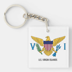 Porte - clé du drapeau des îles Vierges américaine