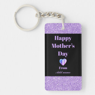 Porte - clé du jour de la mère heureuse personnali
