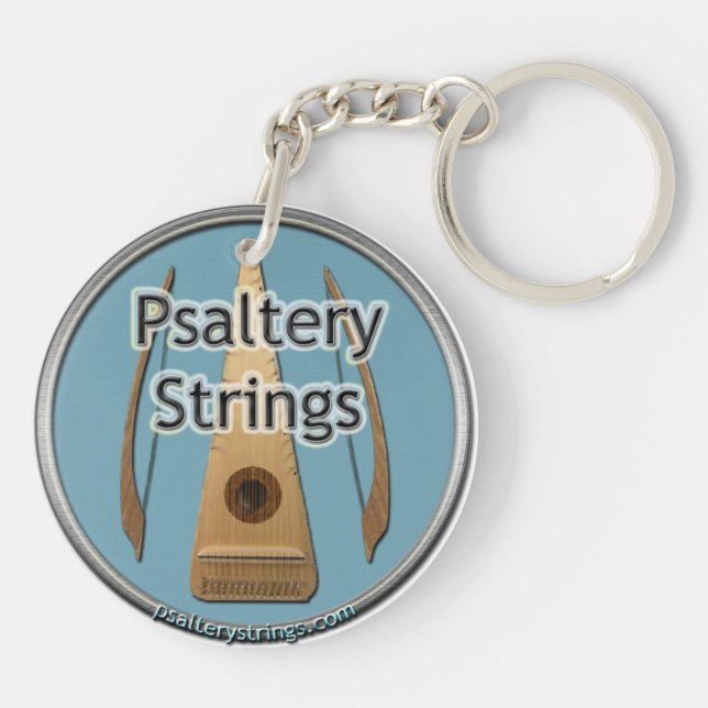 Porte - clé du logo du réseau Psaltery Strings (Dos)