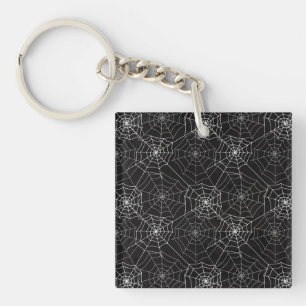 Porte - clé du motif   de toile d'araignée de