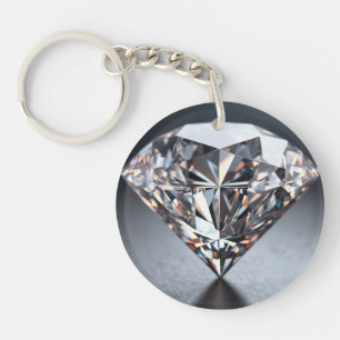 Porte - clé en acrylique diamant - élégant, durabl