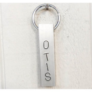 Porte - clé en aluminium gravé personnalisé de