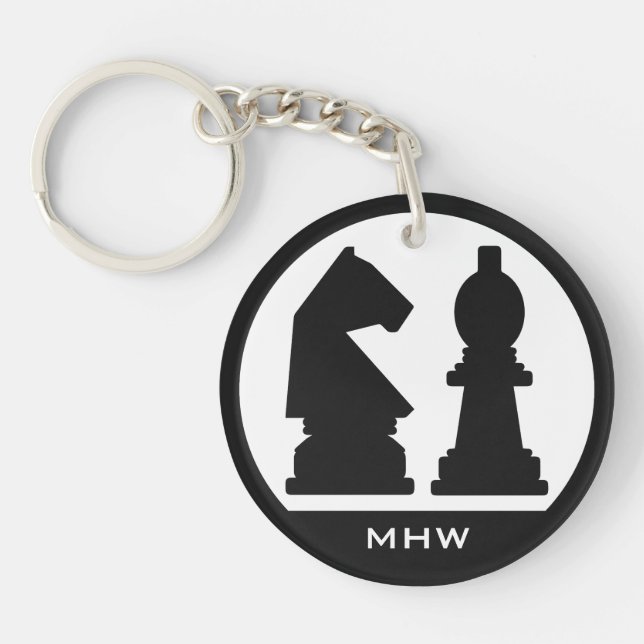 Porte - clé fait sur commande de monogramme (Devant)