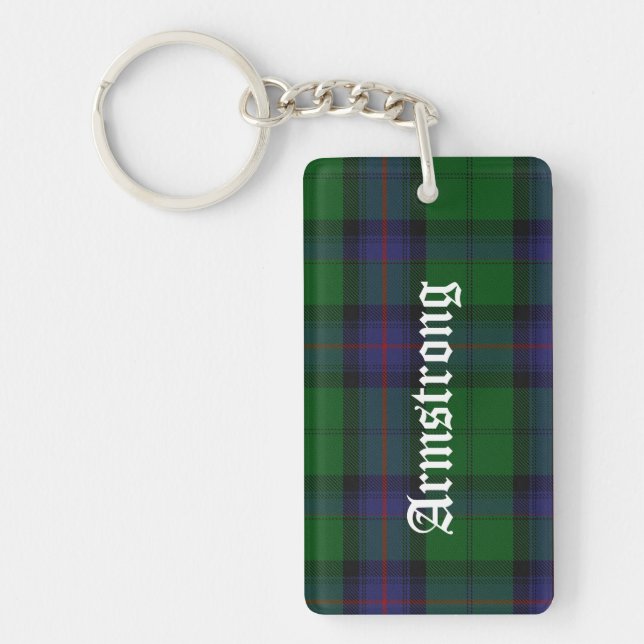 Porte - clé fait sur commande de plaid de tartan (Devant)