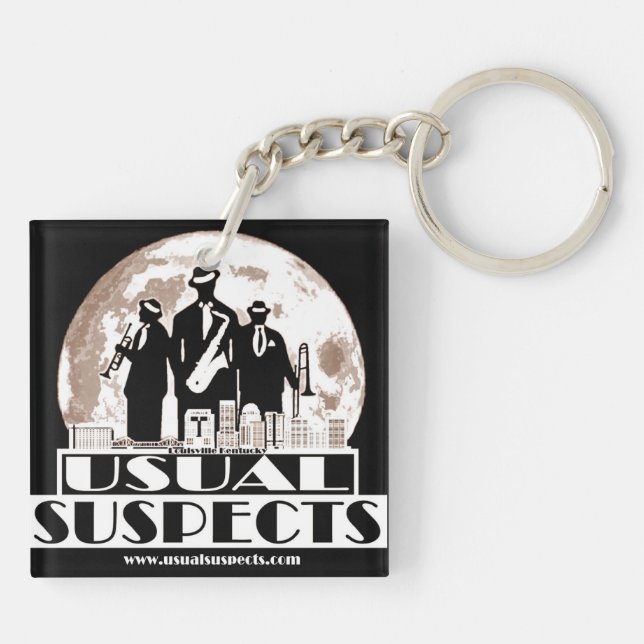 Porte - clé habituel de carré de bande de suspects (Dos)