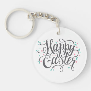 Porte - clé heureux lunatique de la calligraphie