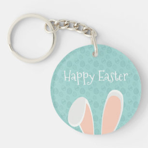 Porte - clé heureux mignon des oreilles   de lapin