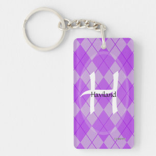Porte - clé Jacquard Monogramme - Acrylique - HAMb