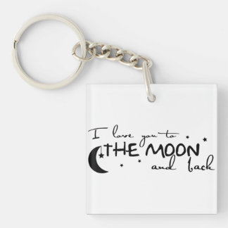 Porte - clé : Je vous aime sur la Lune