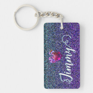Porte - clé Jimmy Name personnalisé - Floral Heart