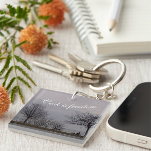 Porte-clé "l'argent est la liberté" par RoseWrites