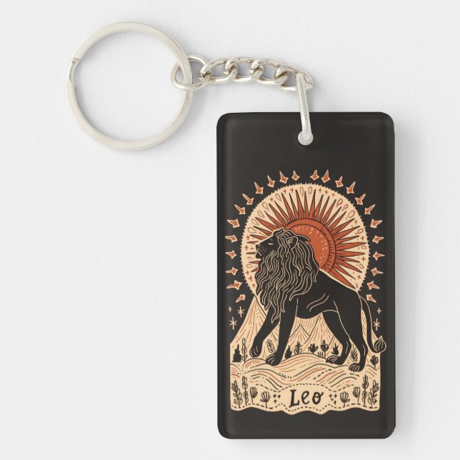 Porte - clé Leo Celestial Zodiac Art (Devant)