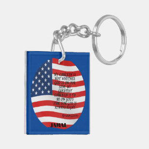porte - clé "Les USA se lèveront"