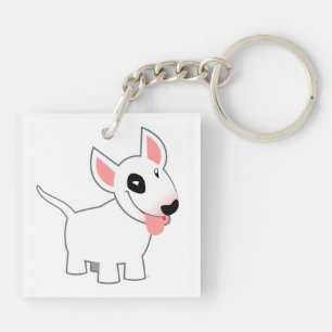 Porte - clé mignon d'acrylique de bull-terrier de