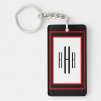 Porte - clé Monogramme de Gentlemen personnalisé