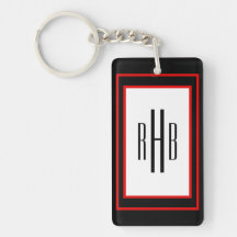 Porte - clé Monogramme de Gentlemen personnalisé