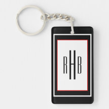 Porte - clé Monogramme de Gentlemen personnalisé
