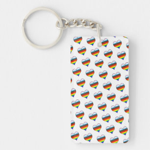 Porte - clé Motif Rainbow Heart