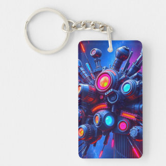 Porte - clé Orb Tech futuriste | Accessoire