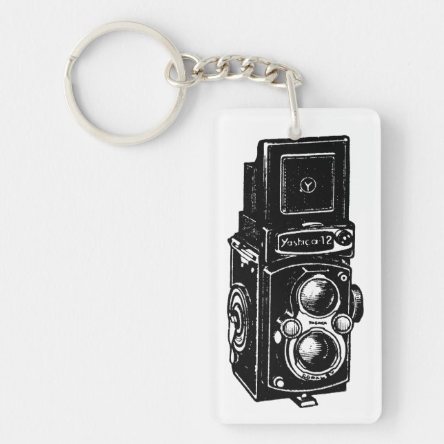 porte - clé personnalisé de la caméra d'illustrati (Devant)
