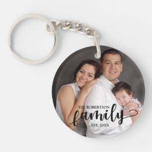 Porte - clé personnalisé de photo de famille