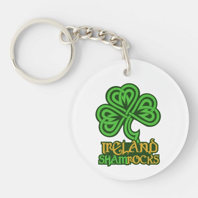 Porte - clé personnalisé irlandais (Devant)