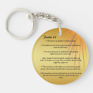 Porte - clé personnalisé Psalm 23