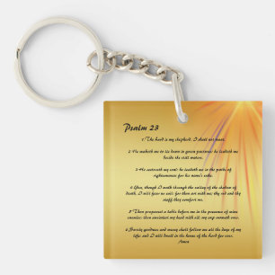 Porte - clé personnalisé Psalm 23