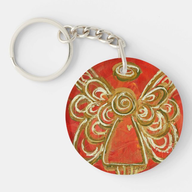 Porte - clé personnalisé Red Guardian Angel (Devant)