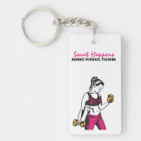 Porte - clé personnel de haltérophile de femme