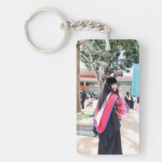 Porte - clé Photo, Cadeaux Photo Personnalisés, Po (Devant)
