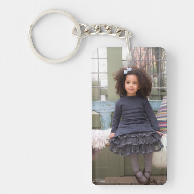 porte - clé photo en acrylique personnalisable (Devant)