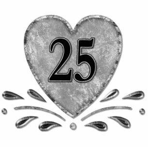 Porte-clé Photo Sculpture 25e anniversaire - Porte - clé d'argent
