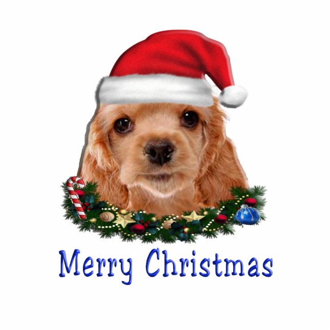 Porte-clé Photo Sculpture Cocker Spaniels (Devant)