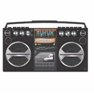 Porte-clé Photo Sculpture Flèche de ghetto Boombox