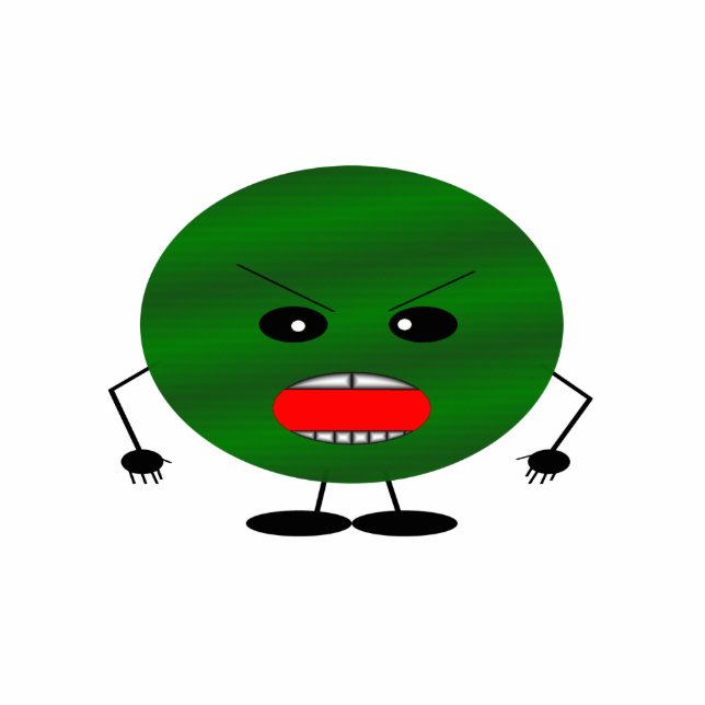 Porte-clé Photo Sculpture Pastèque en colère par Kenneth Yoncich (Devant)