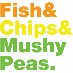 Porte-clé Photo Sculpture Poissons & Chips & Pois Musqués.