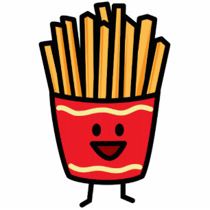 Porte-clé Photo Sculpture Pommes frites heureuses